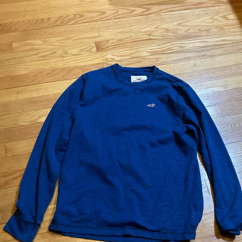 Holister blue large long sleeve shirt